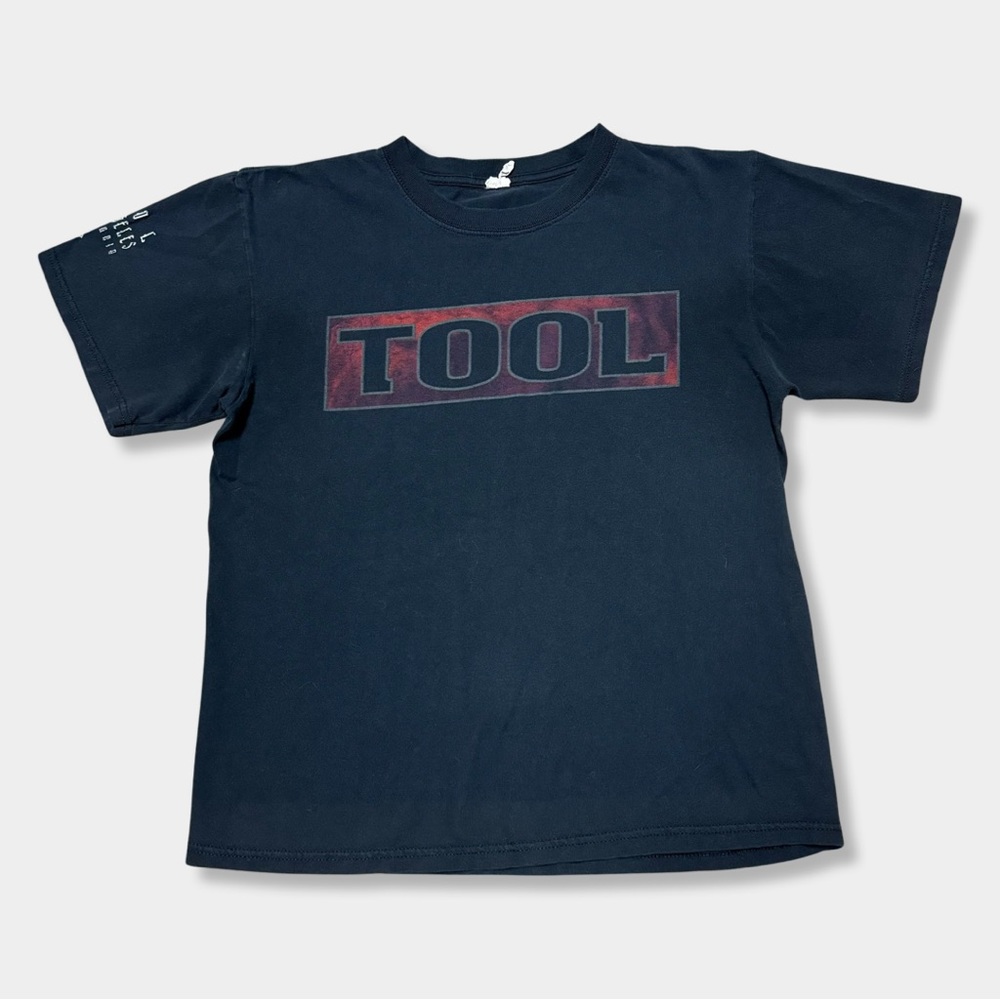 Vtg Y2K 2008 Tool Black Red Alex Gray 10,000 Days Album Concert Band T-Shirt M
